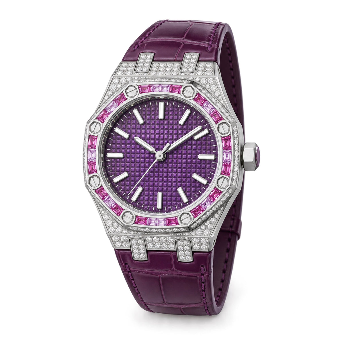 Audemars Piguet Royal Oak Automatic Ladies Diamond Pink Sapphire