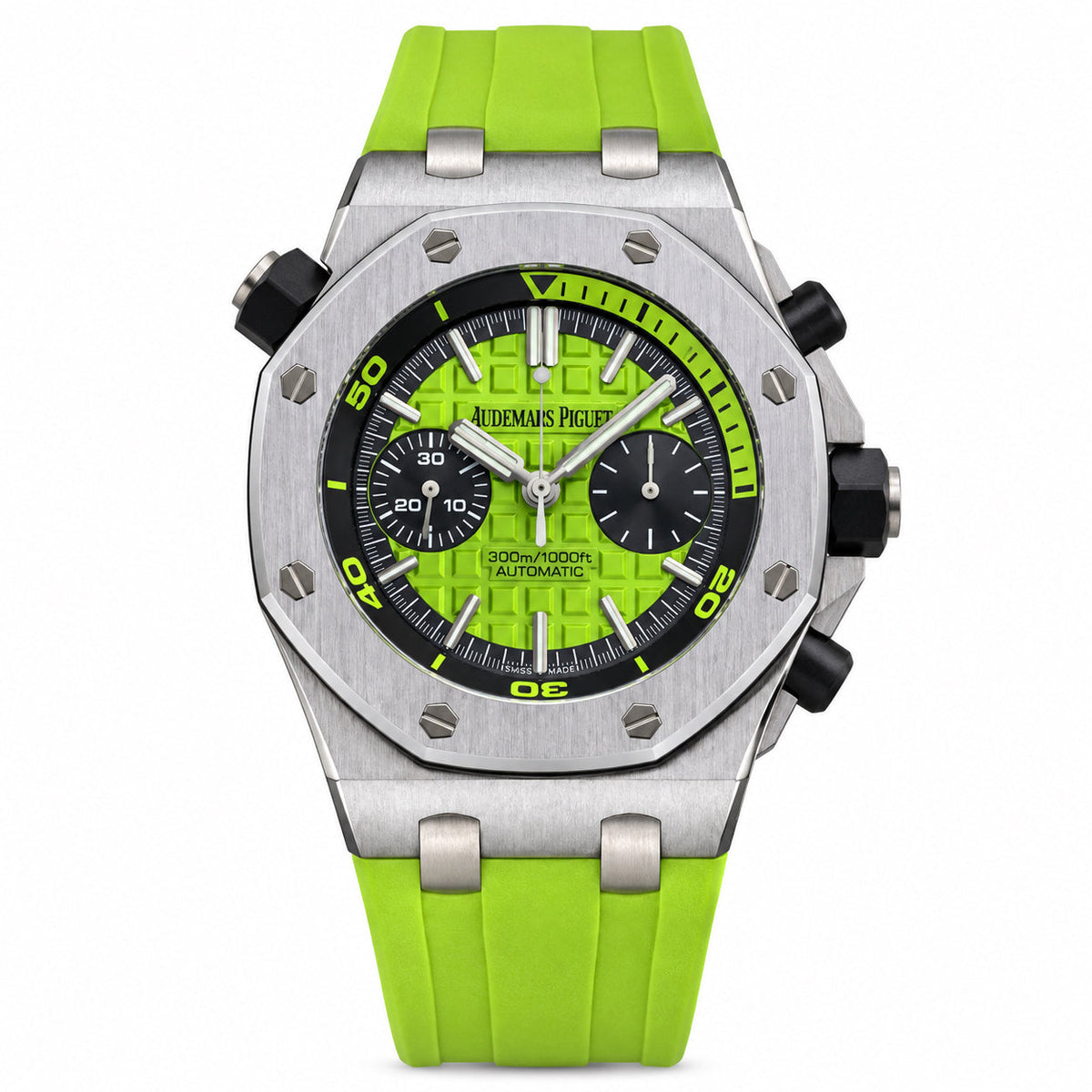 Audemars Piguet Royal Oak Offshore Diver Chronograph Green Dial Rubber Strap