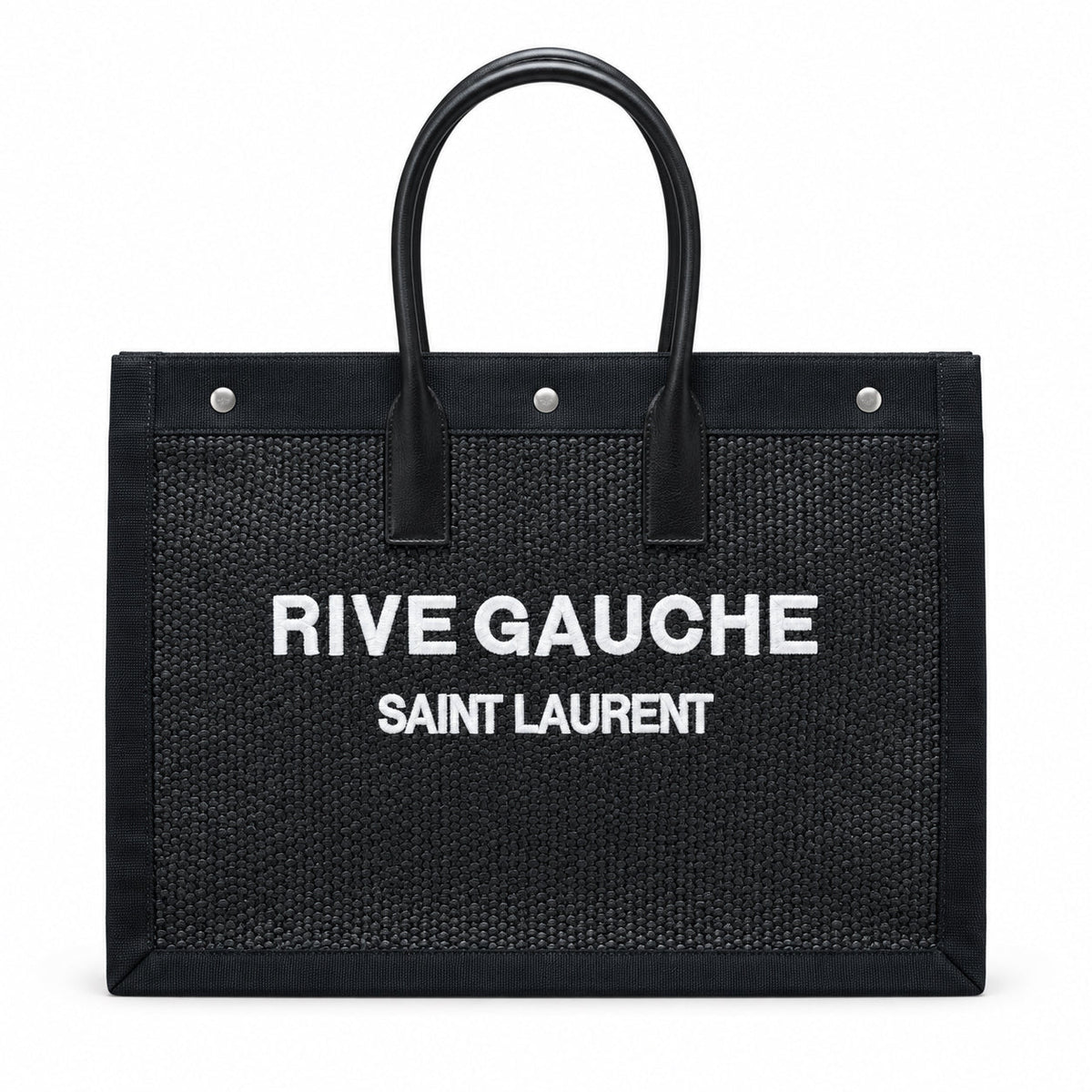 Saint Laurent Rive Gauche Large Tote Bag in Black