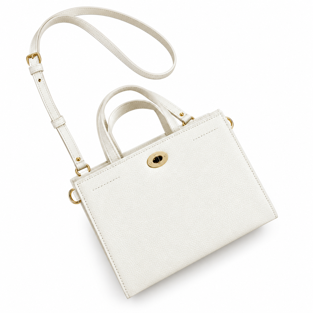 Burberry Ivory Top Handle Tote