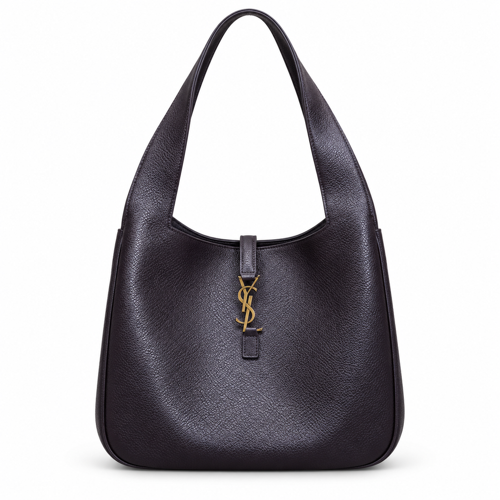 YSL Le 5 à 7 Tote Bag – Plum Grained Leather