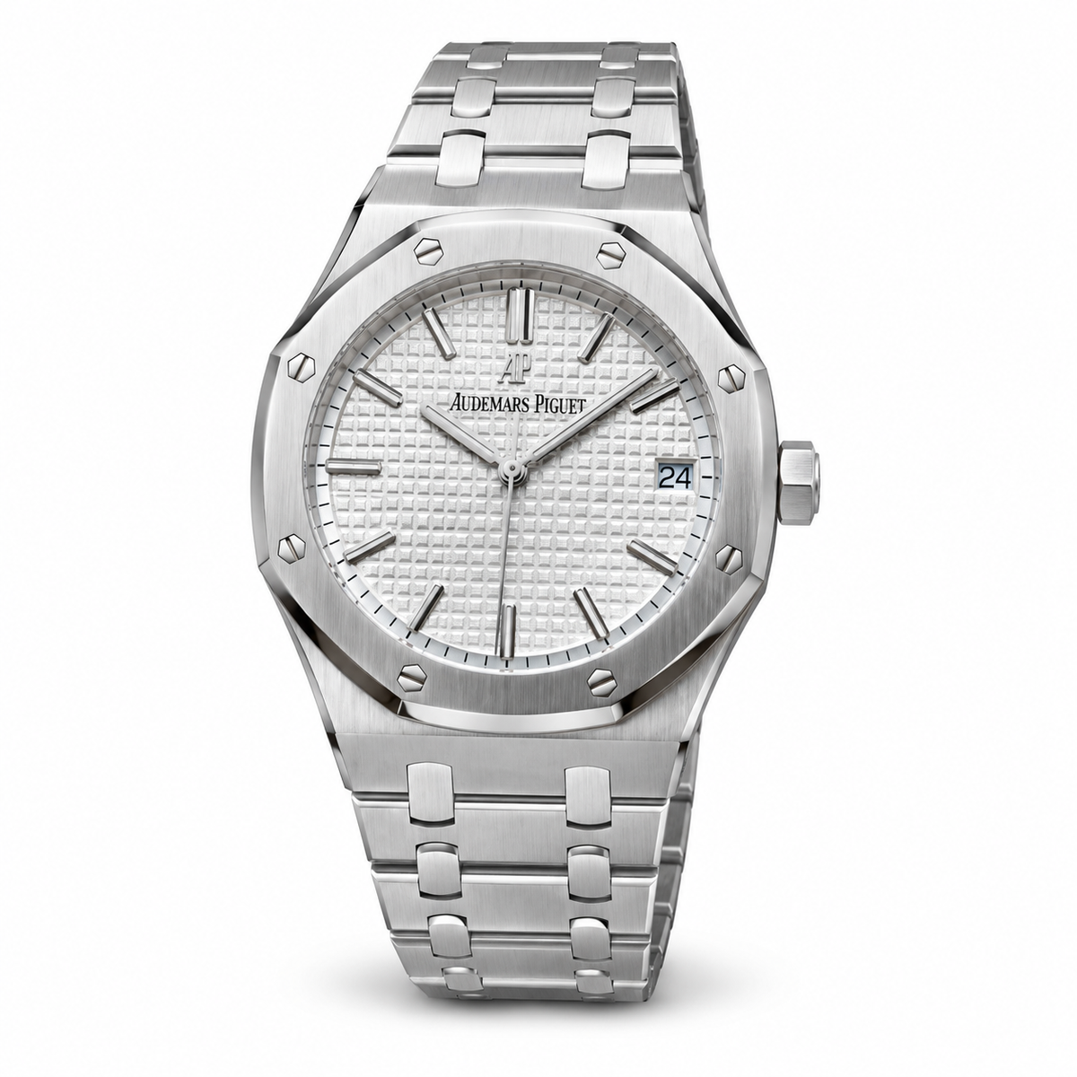 Audemars Piguet Royal Oak Automatic White Tapisserie Steel