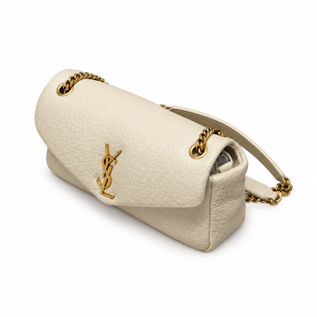 YSL Saint Laurent Envelope Chain Bag Cream