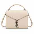 YSL Cassandra Mini Top Handle Bag – Ivory Leather