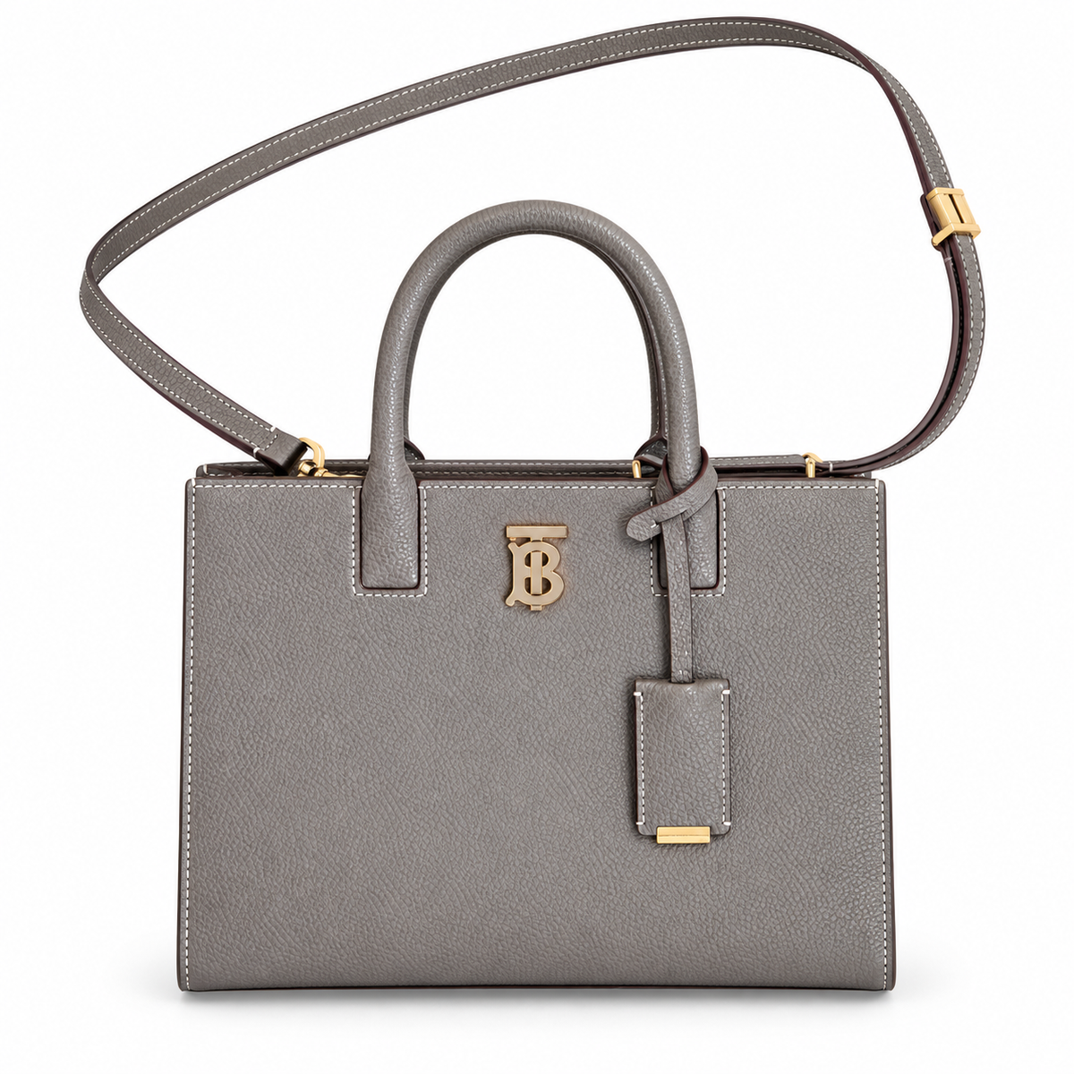 Burberry Stone Grey TB Monogram Handbag