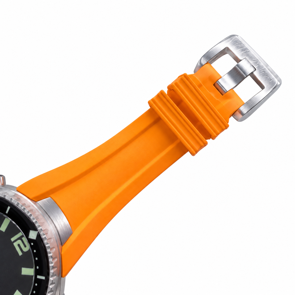 Blancpain Fifty Fathoms Tech Black Dial Orange Rubber Dive Watch