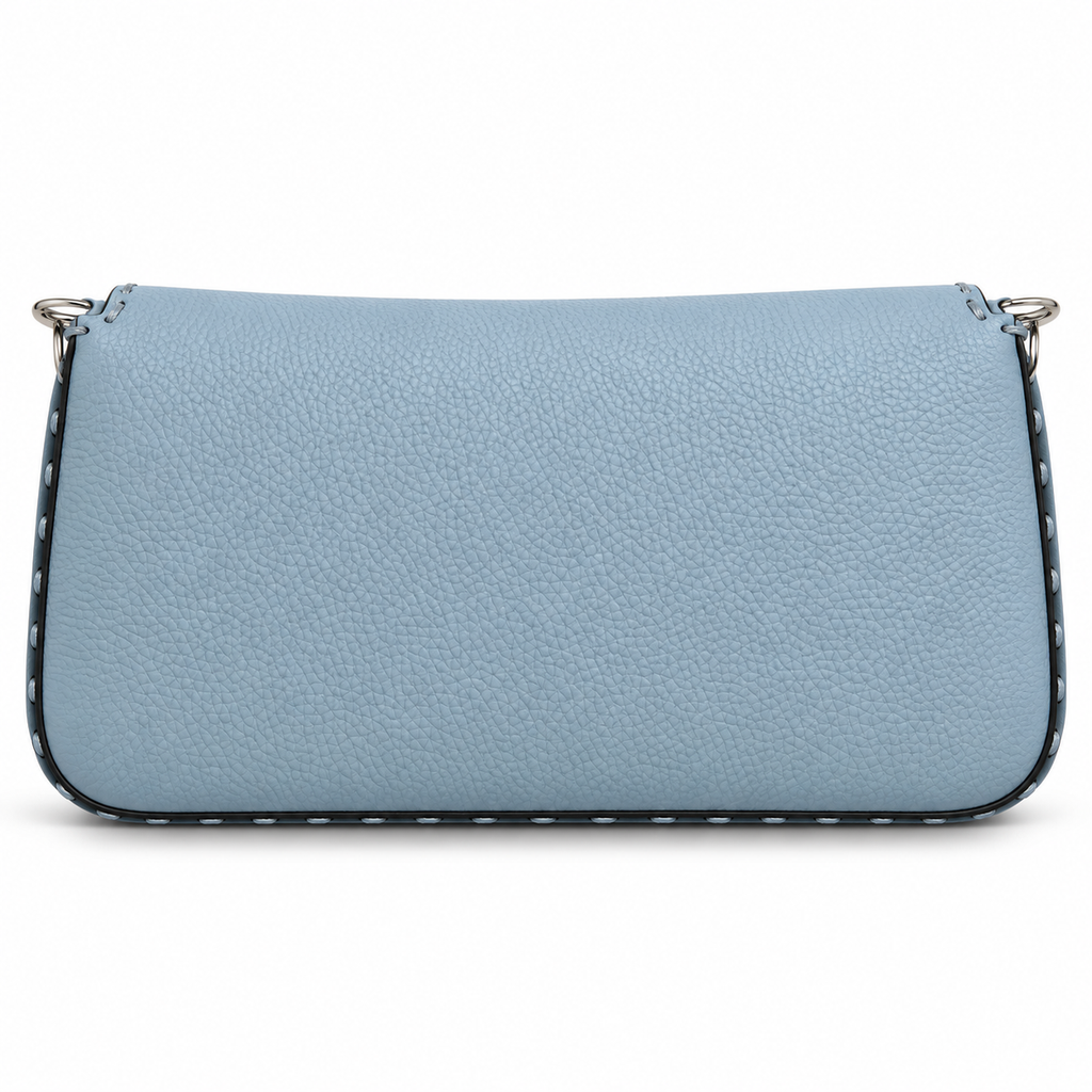Fendi FF Shoulder Bag – Jacquard Canvas & Leather Trim, Flap Closure, 26cm