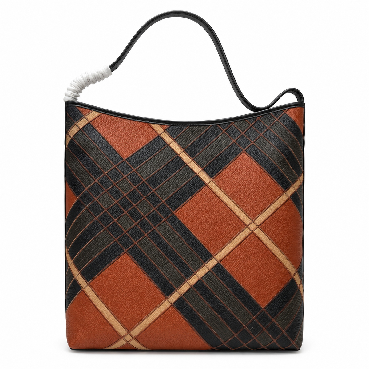 Burberry Amber Check Equestrian Shoulder Tote