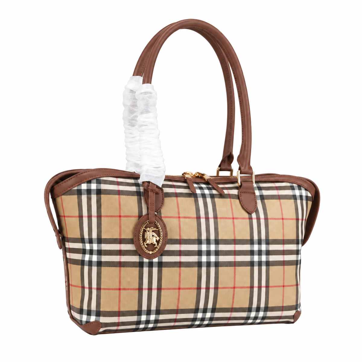 Burberry Heritage Check Shoulder Bag