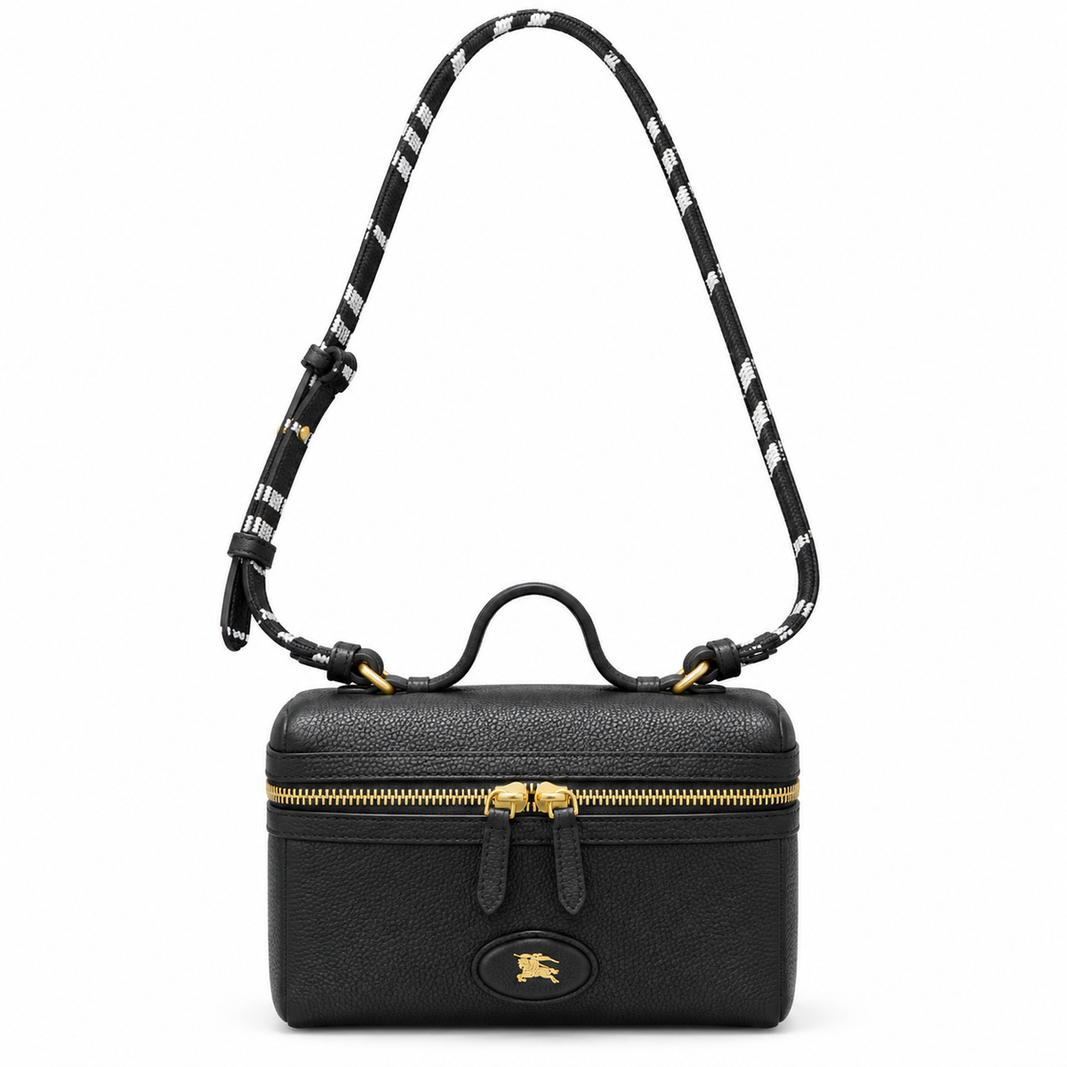 Burberry Knight Emblem Black Vanity Crossbody