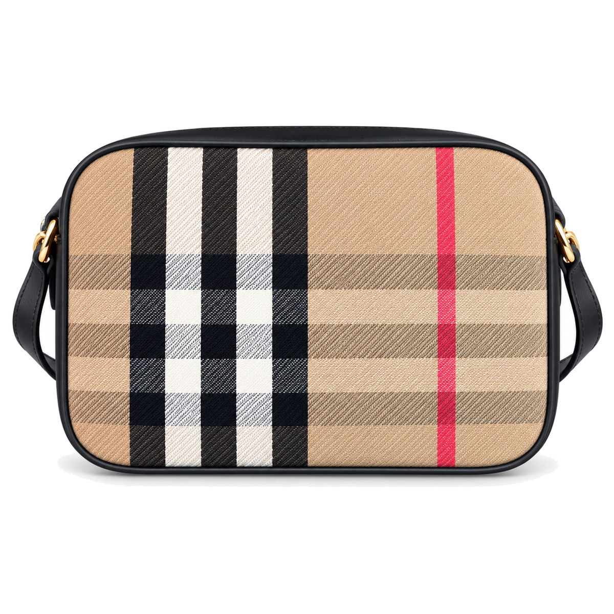 Burberry Heritage Check Camera Shoulder Bag