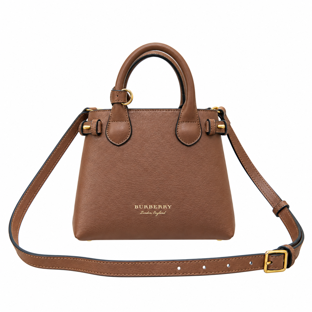 Burberry Warm Tan Grace Top Handle Bag
