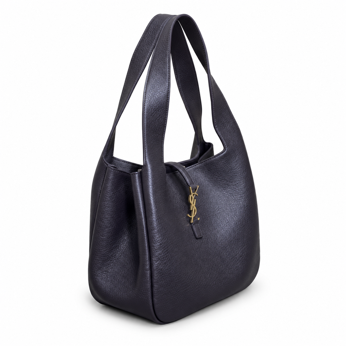 YSL Le 5 à 7 Tote Bag – Plum Grained Leather
