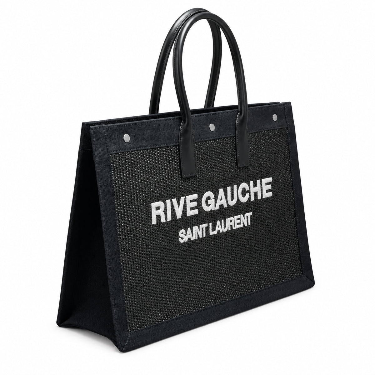 Saint Laurent Rive Gauche Large Tote Bag in Black