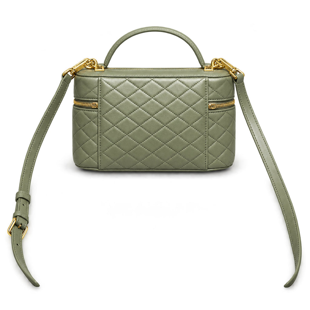 YSL Gaby Vanity Bag – Olive Quilted Leather