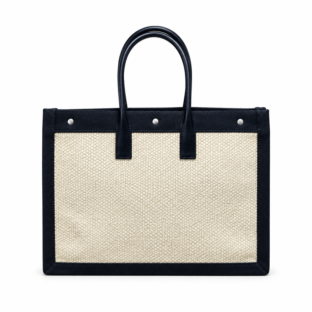 Saint Laurent Rive Gauche Large Tote Bag in Natural