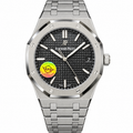 Audemars Piguet Royal Oak Automatic Black Petite Tapisserie Dial Stainless Steel Bracelet