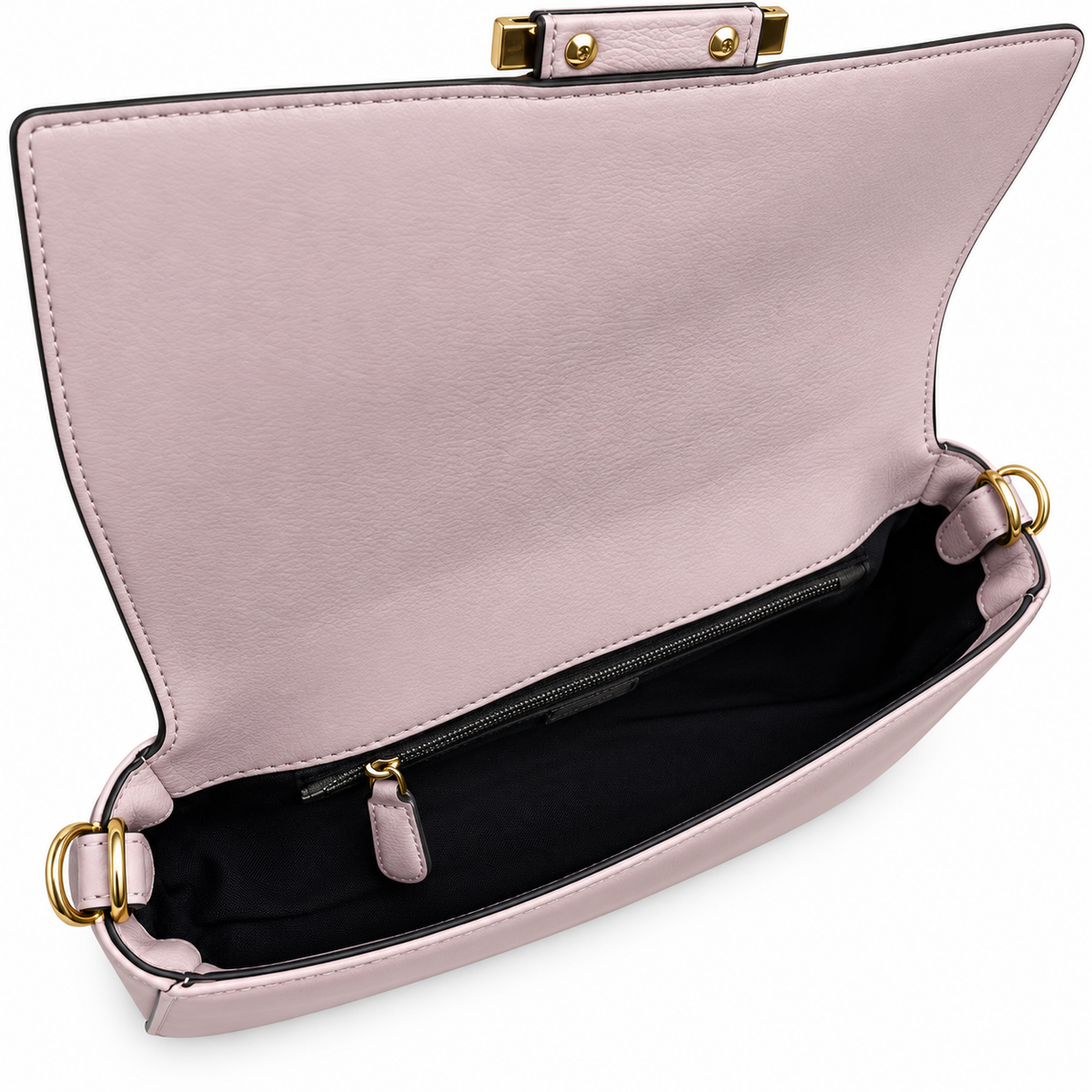 Fendi FF Elongated Shoulder Bag – Jacquard Canvas & Leather Trim, Flap Closure, 27cm
