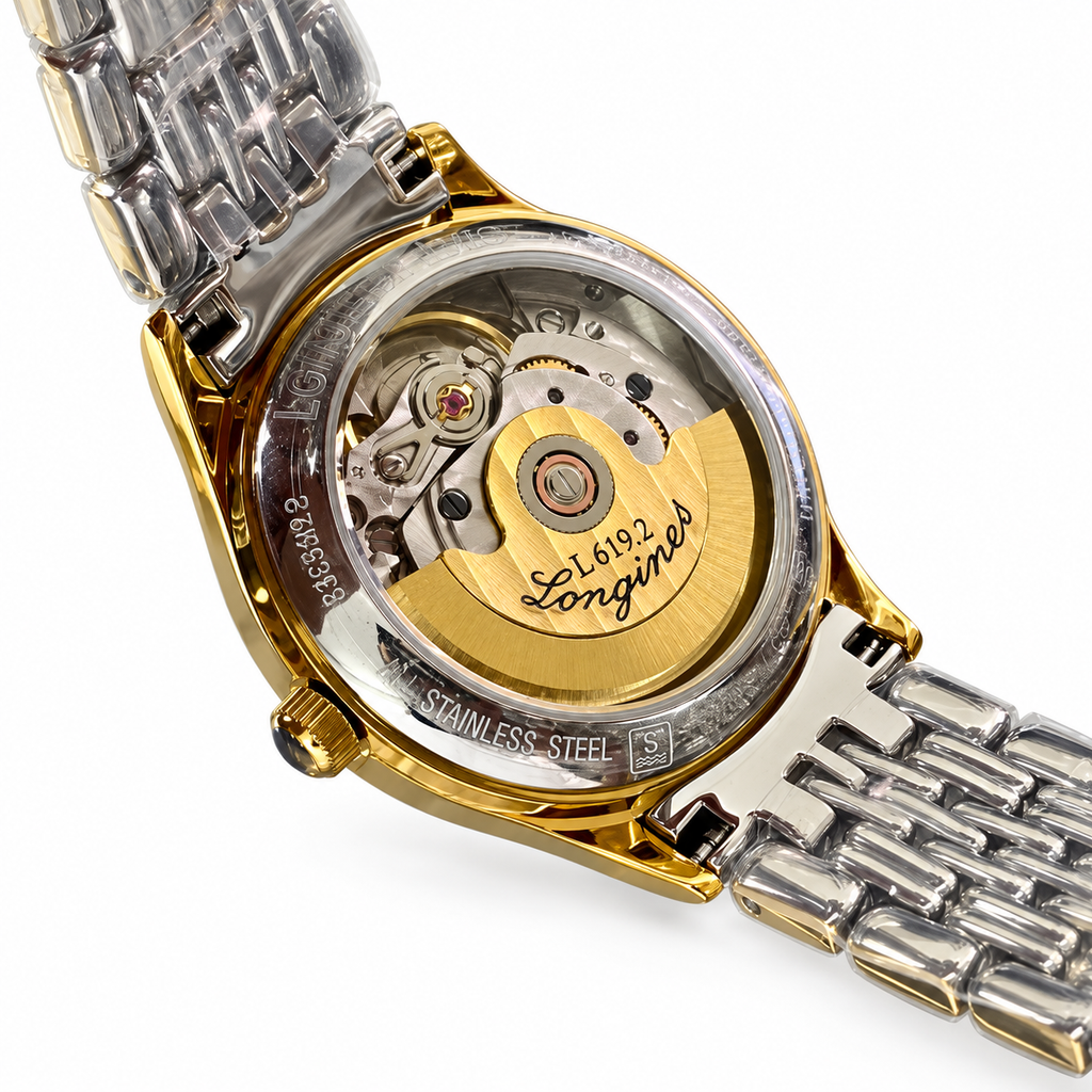 Longines Lyre Automatic Watch – Two-Tone Gold & Silver Bracelet with White Dial