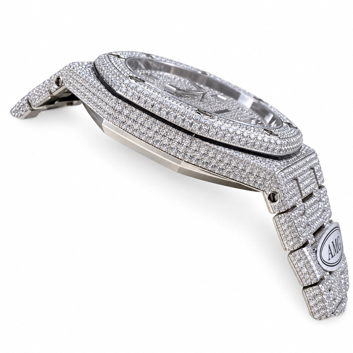 Audemars Piguet Royal Oak Full Diamond Steel Arabic Dial