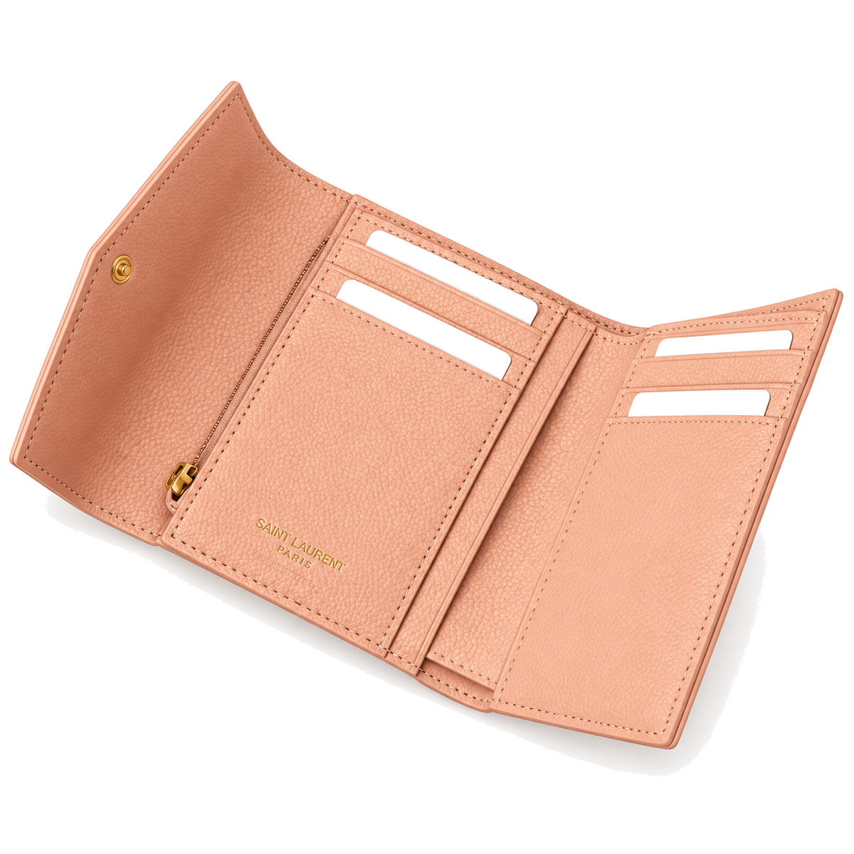 YSL Saint Laurent Monogramme Small Wallet – Pink