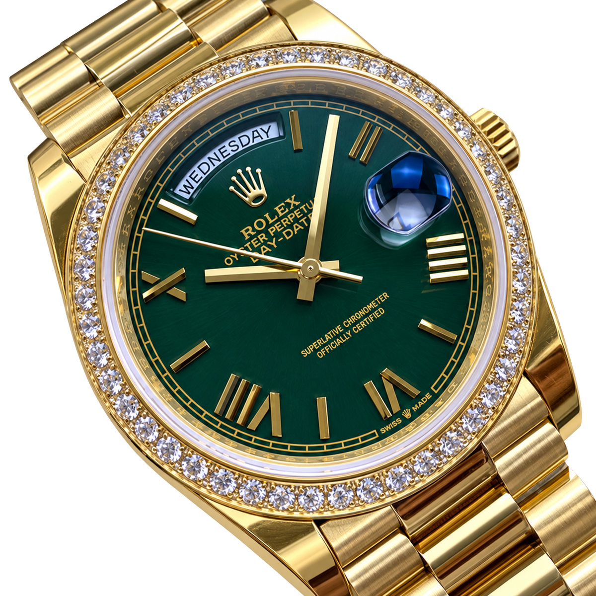 Rolex Datejust 40mm Automatic Watch | Sapphire Crystal | 100M Water Resistant | Men's Luxury Timepiece