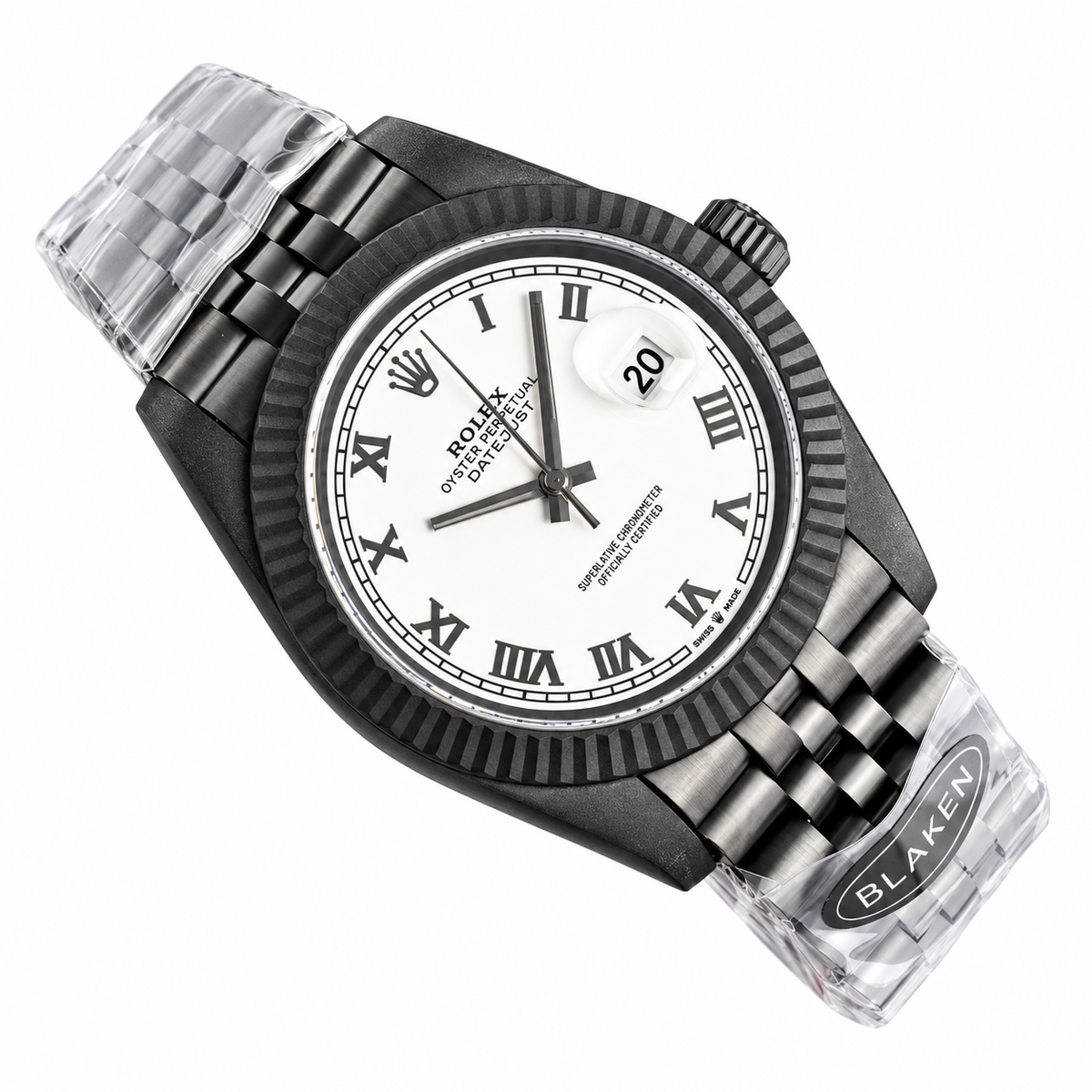 Rolex 41mm Automatic Watch | Sapphire Crystal | 904L Stainless Steel | Waterproof Luxury Timepiece