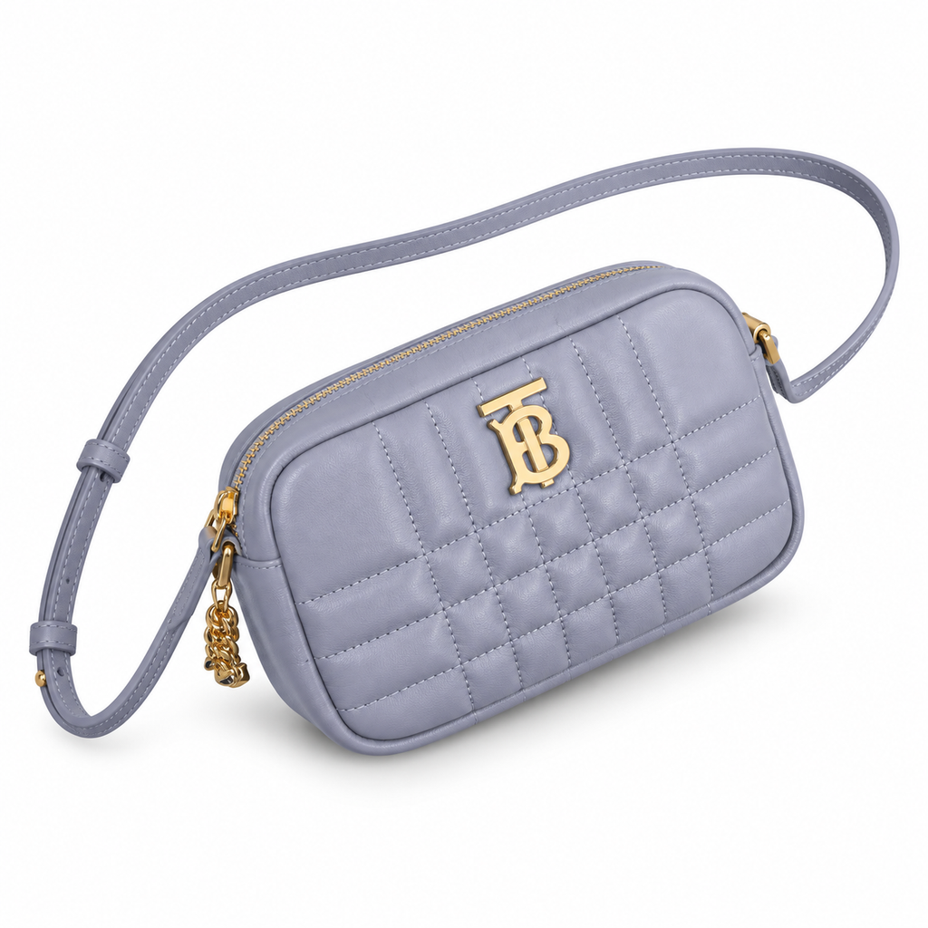 Burberry Slate Elegance TB Quilted Camera Bag