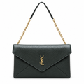 YSL Saint Laurent Envelope Chain Bag Dark Green