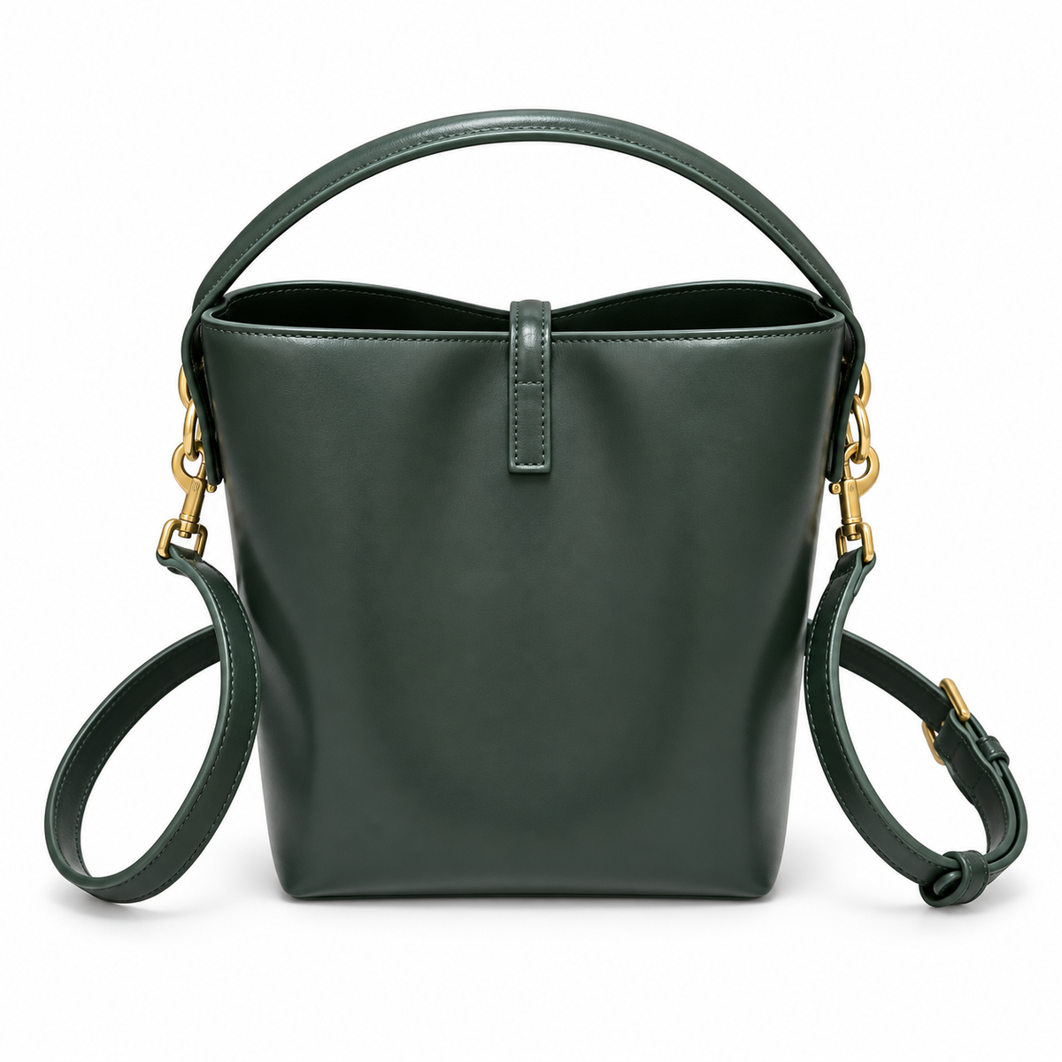 YSL Le 37 Bucket Bag – Forest Green Leather