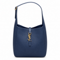 YSL Le 5 à 7 Hobo Bag – Navy Blue Leather