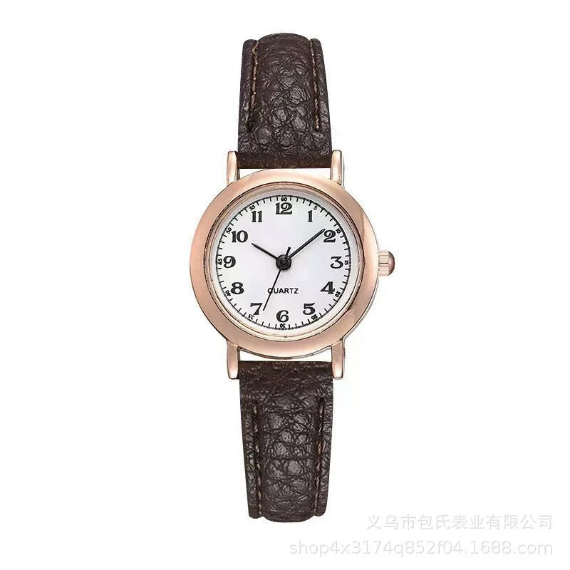 Women's Vintage Small Round Watch – Rose Gold Roman Numeral