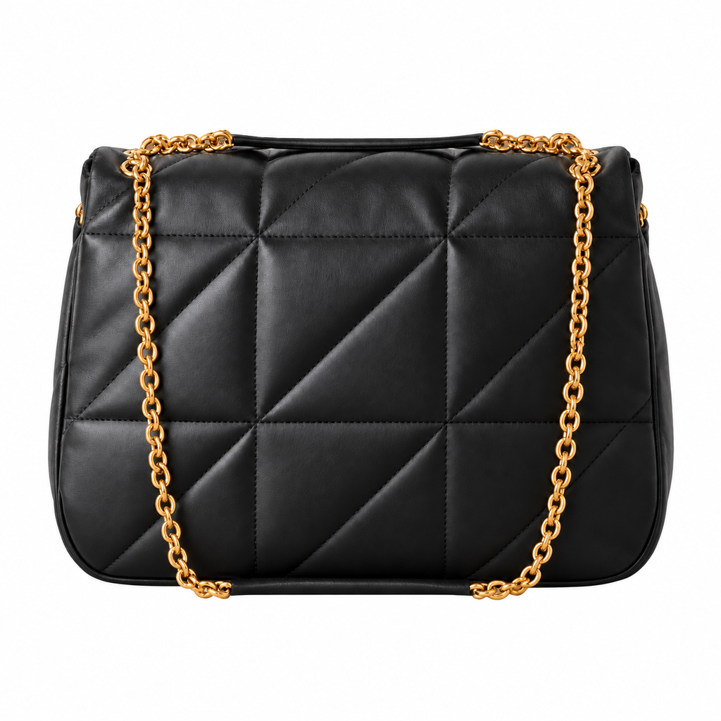 YSL Jamie Quilted Leather Flap Shoulder Bag Black